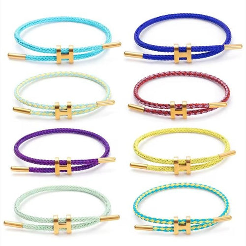 Bracelet lettre H enveloppant